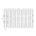 Conjunto Vaso de Tubo Ajustável de Vidro Transparente | GlassGlow